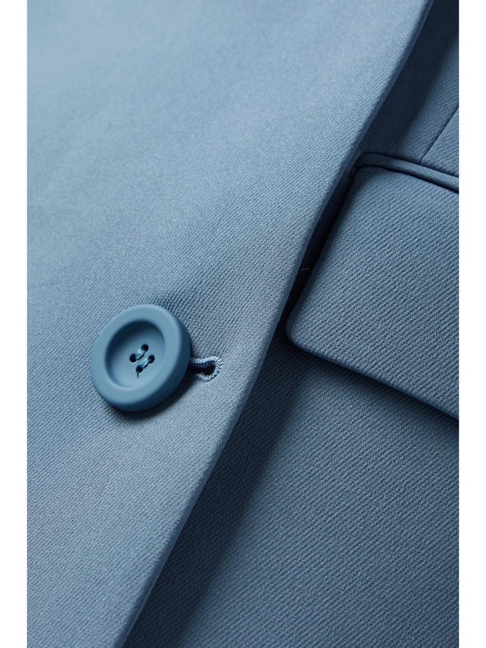 Close-up detail of the Acne Studios Double-breasted Twill Blazer