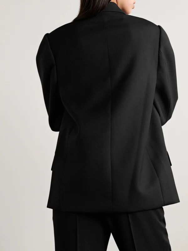 Back view of the Acne Studios Double-breasted Wool-twill Blazer
