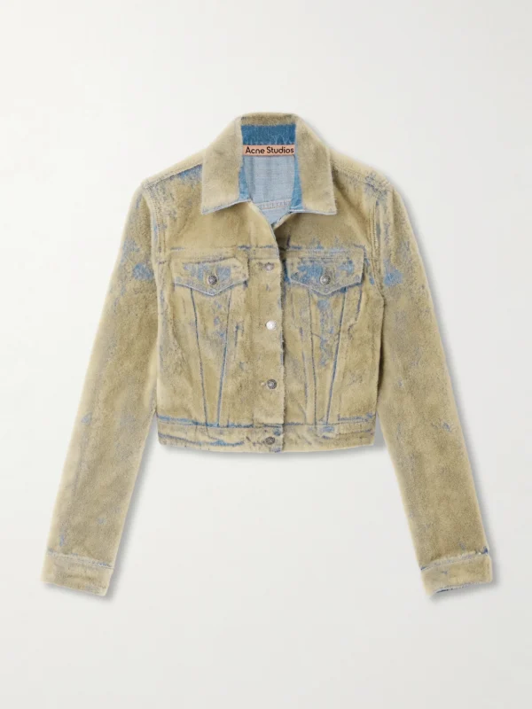 Acne Studios Flocked Denim Jacket