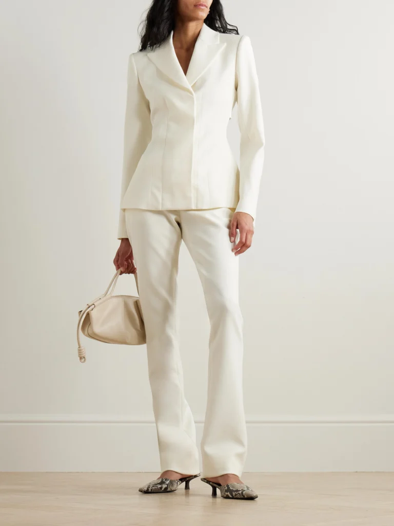 Acne Studios Satin-trimmed Wool-blend Twill Blazer