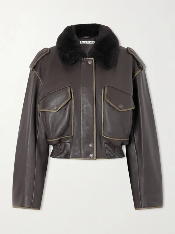 Acne Studios Shearling Bomber Jacket