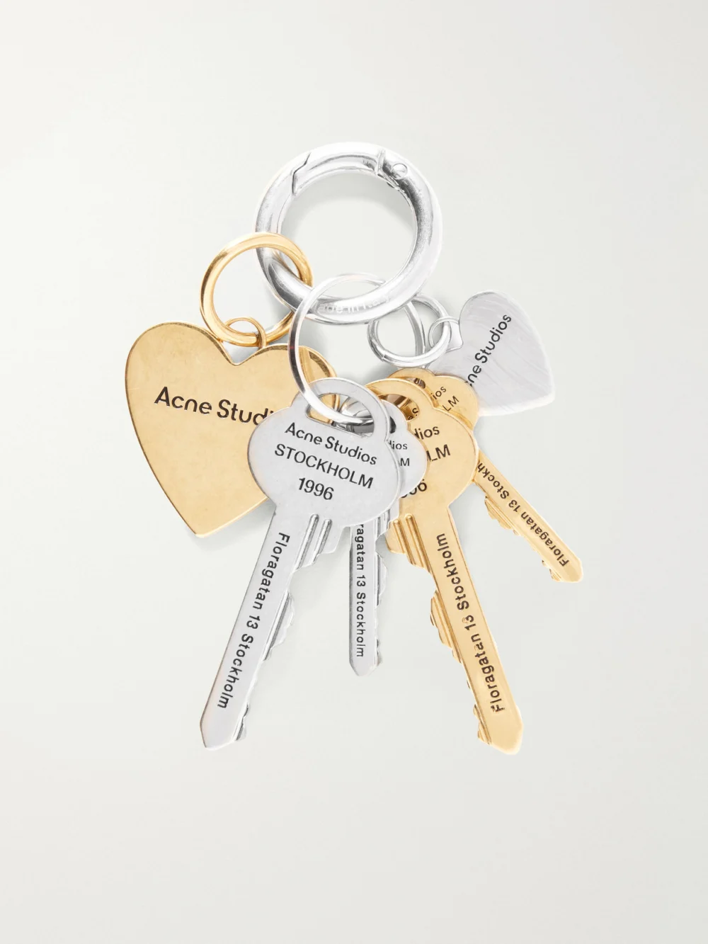 Back view of the Acne Studios Silver- and Gold-tone Keyring