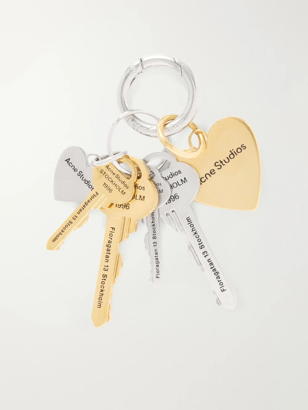 Acne Studios Silver- and Gold-tone Keyring