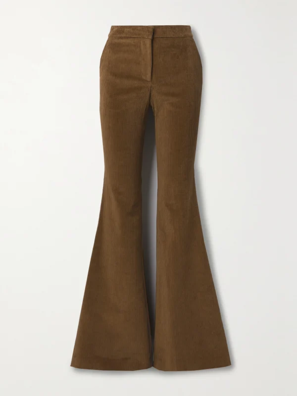 Adam Lippes Cotton-blend Corduroy Wide-leg Pants