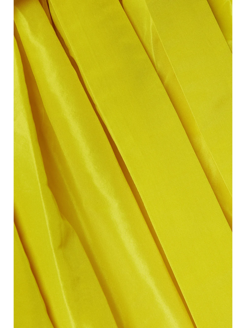 Close-up detail of the Adam Lippes One-shoulder Ruffled Belted Silk-taffeta Midi Dress