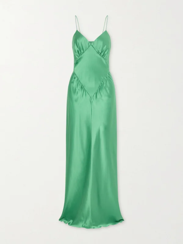 Aflalo Aire Silk-satin Maxi Dress