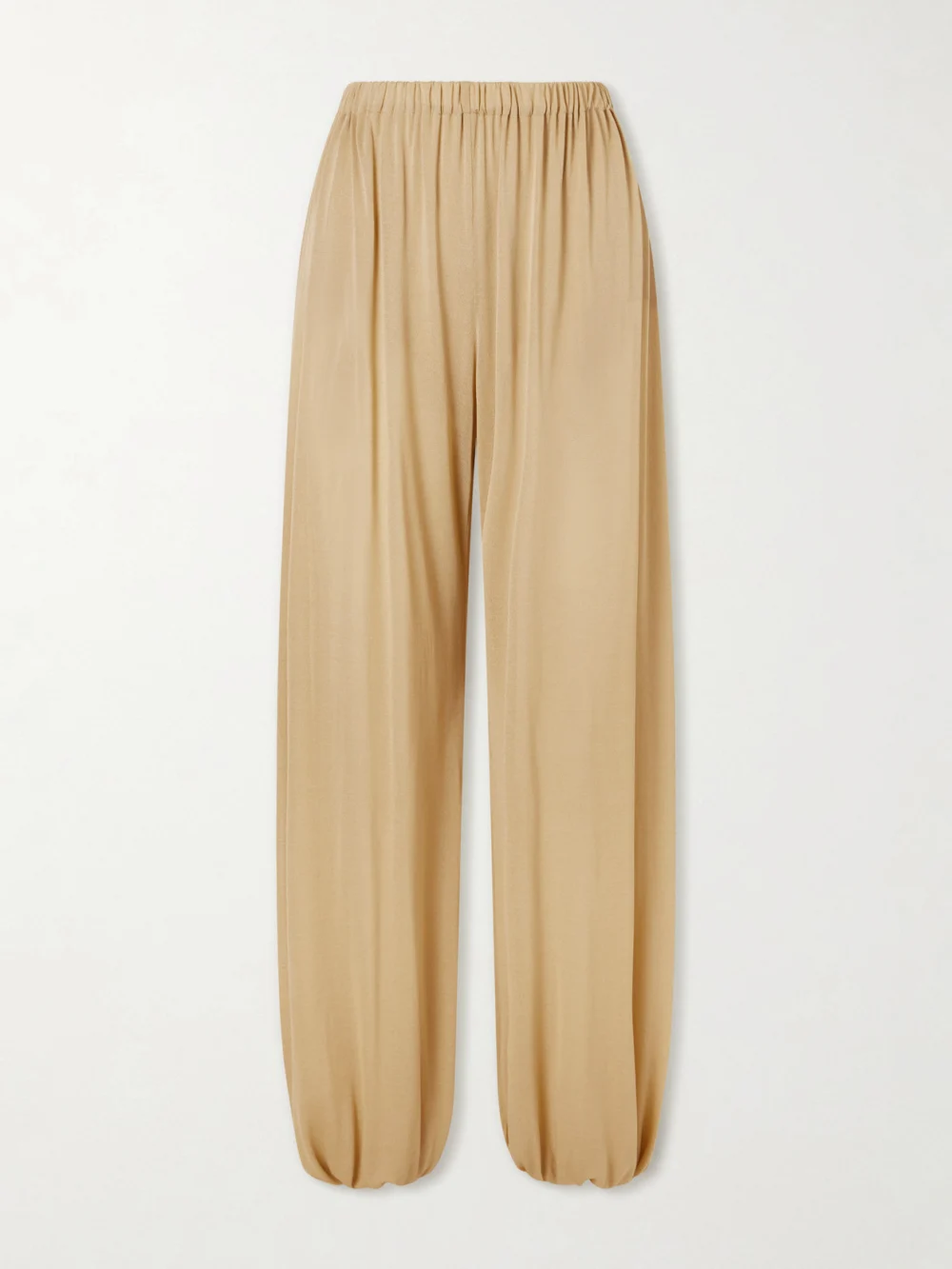 Aflalo Lolana Satin-jersey Balloon Pants in ecru