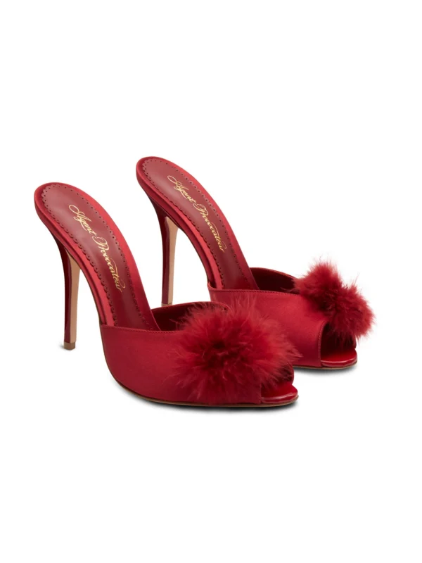 Agent Provocateur Allegrah Mules in Dark Red