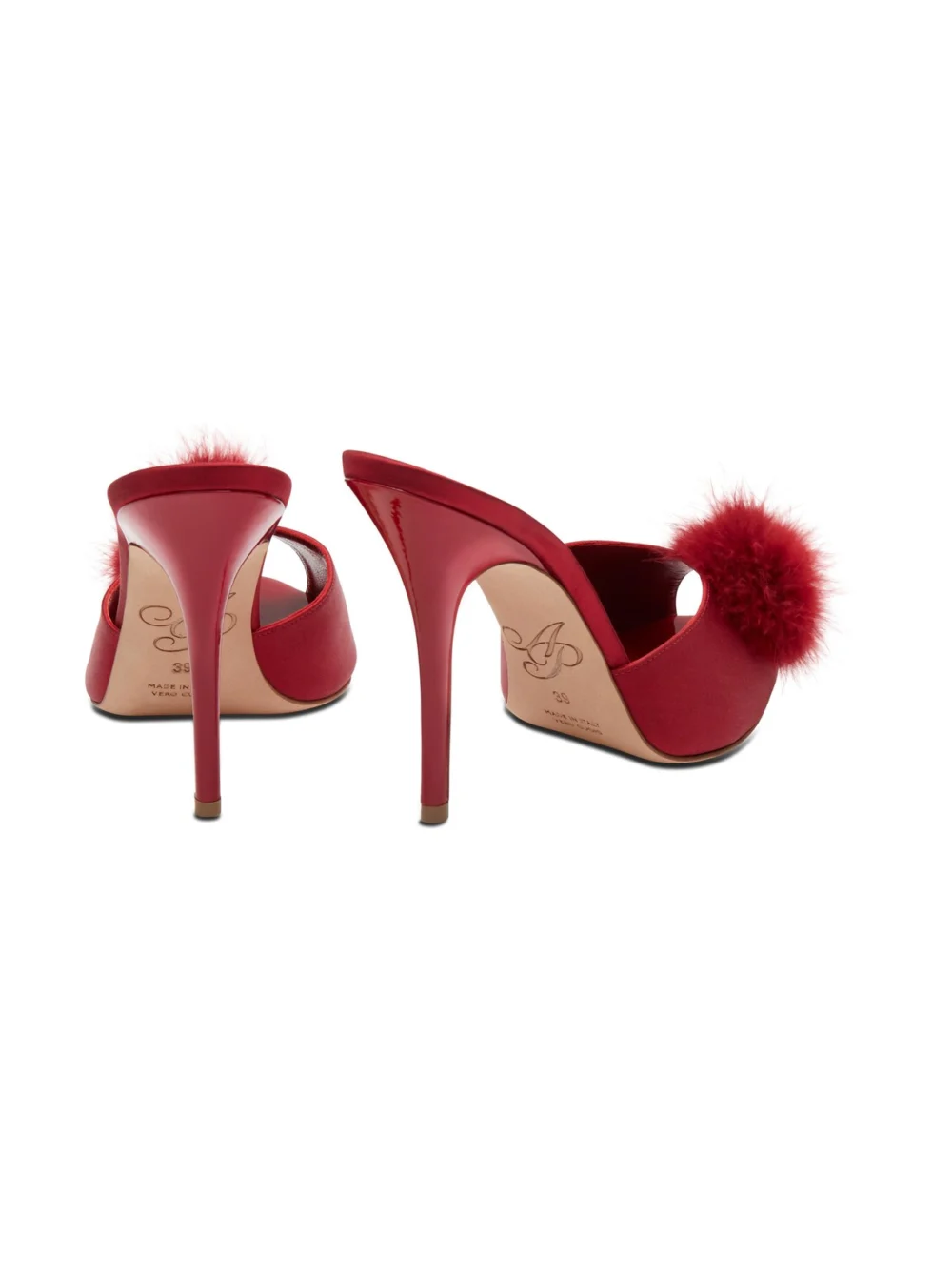 Agent Provocateur Allegrah Mules in Dark Red, view 5