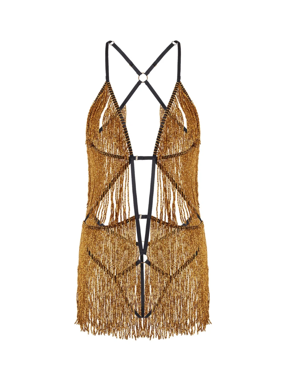 Agent Provocateur Anniah Playsuit in gold