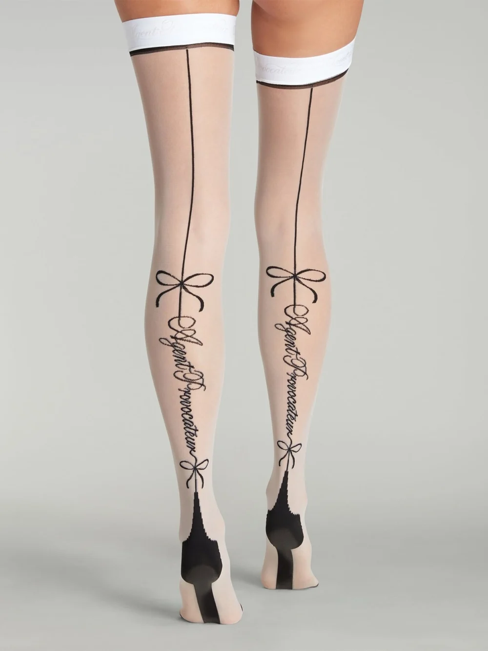 Agent Provocateur AP Signature Hold Ups in White, view 3