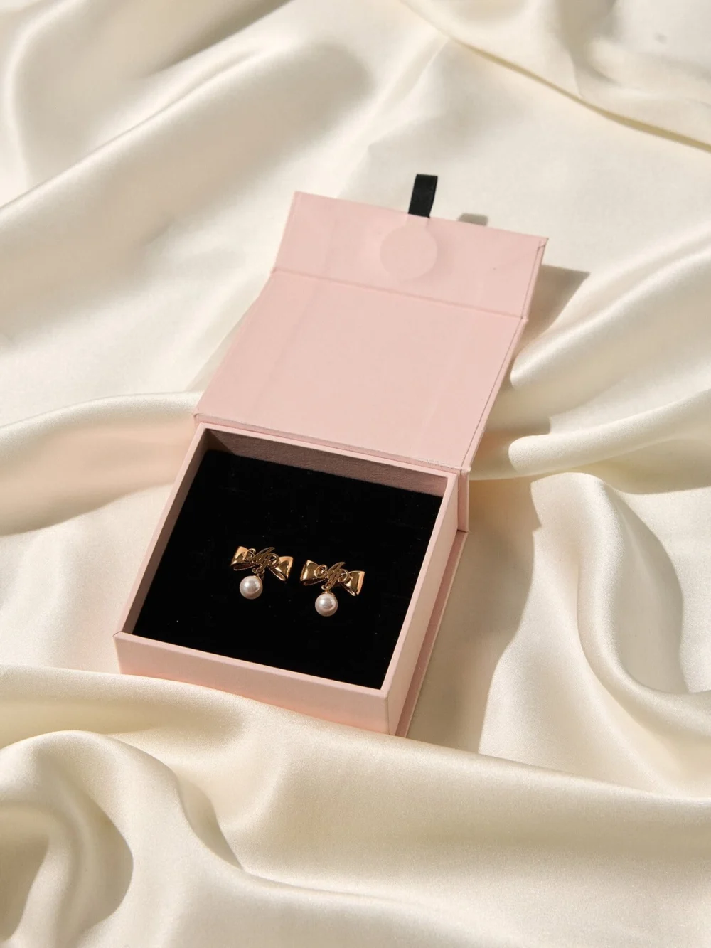 Agent Provocateur Beki Earrings in Rose Gold Crystal, view 4