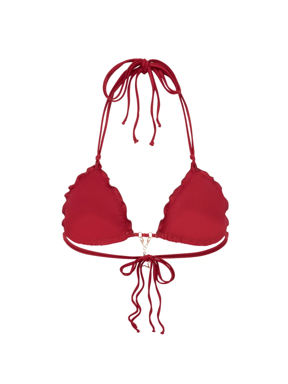 Agent Provocateur Berry Bikini Top in Burgundy, view 6