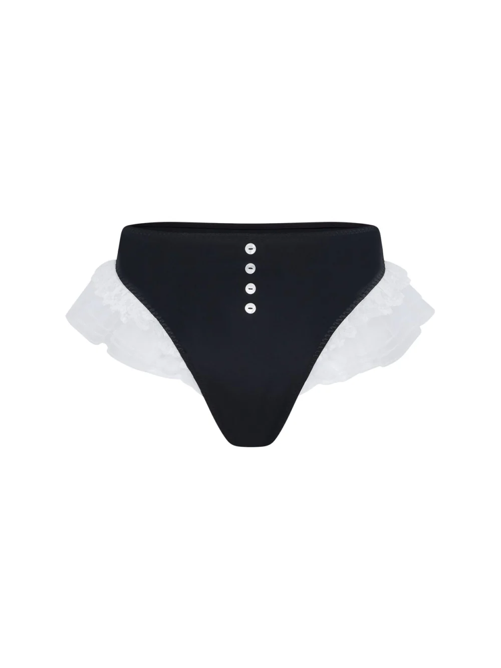 Agent Provocateur Bonnie High Waist Brief in black white