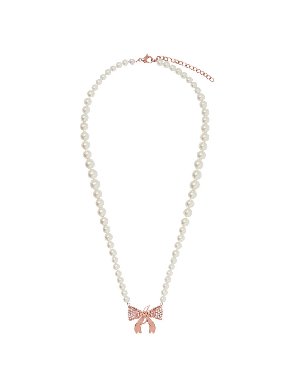Agent Provocateur Brady Necklace in Rose Gold Pearl