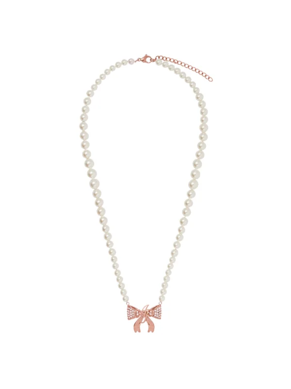 Agent Provocateur Brady Necklace in Rose Gold Pearl