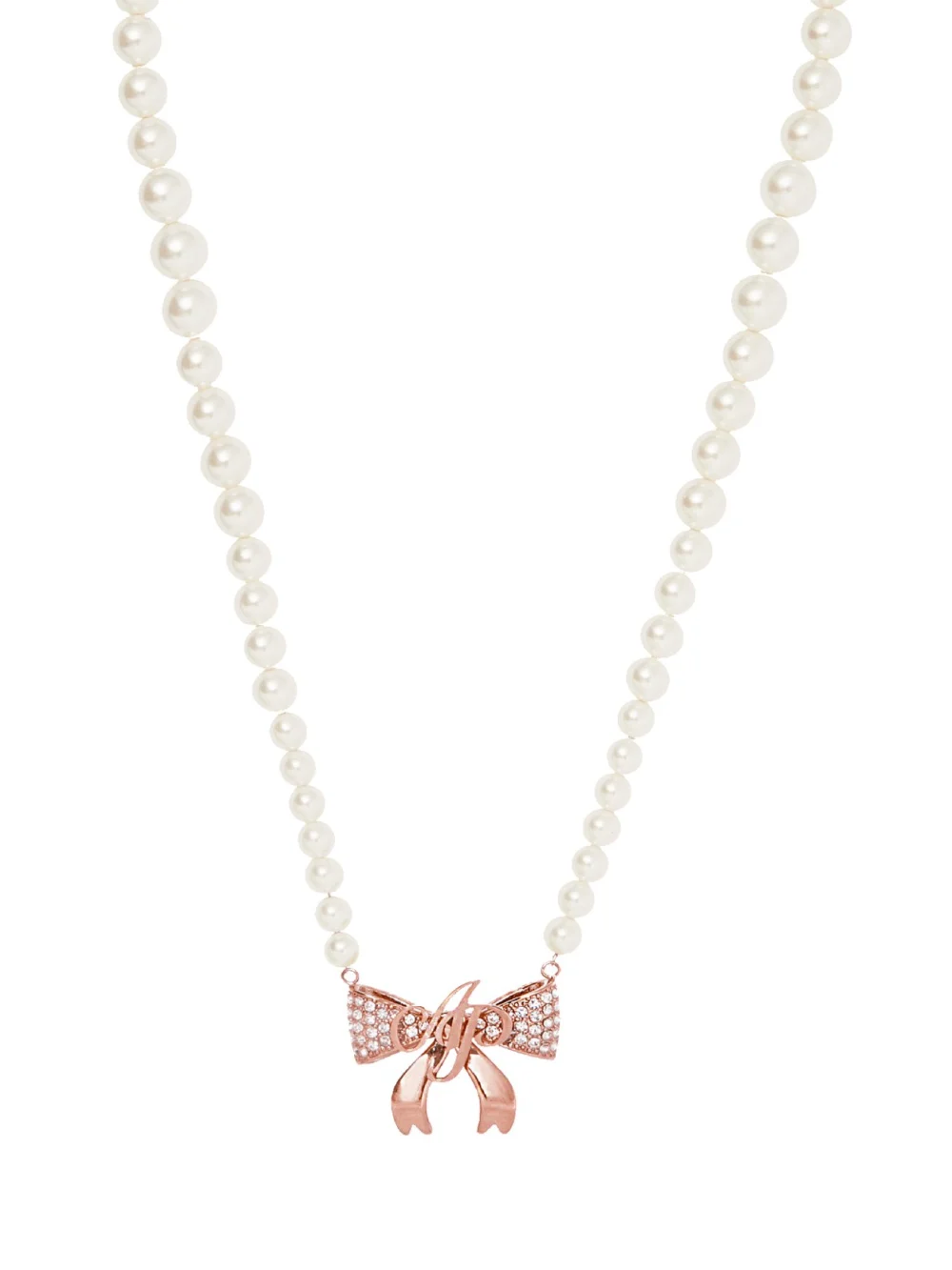 Agent Provocateur Brady Necklace in Rose Gold Pearl, view 5