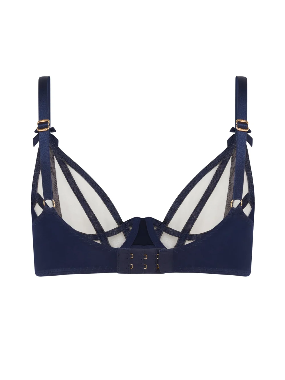 Agent Provocateur Briella Plunge Underwired Bra in Navy, view 5