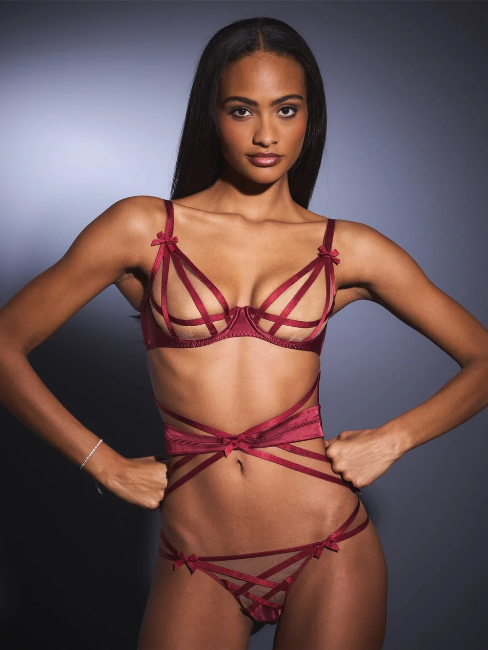 Agent Provocateur Briella Waspie in Burgundy Sand, view 2