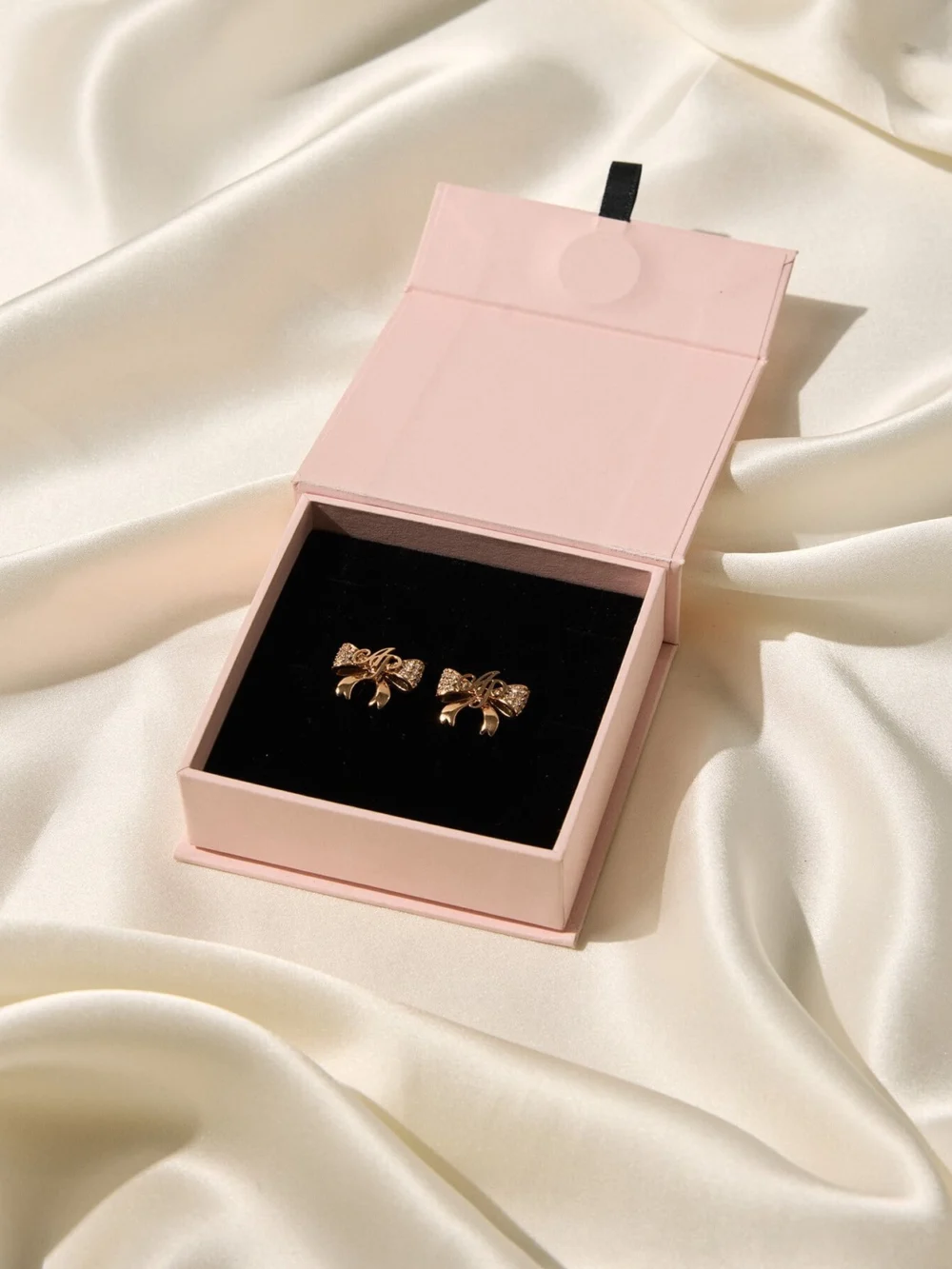 Agent Provocateur Brietta Earrings in Rose Gold Crystal, view 4