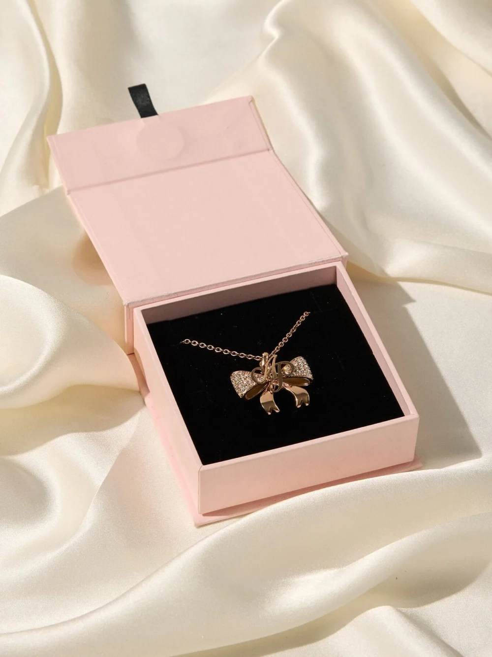 Agent Provocateur Brietta Necklace in Rose Gold Crystal, view 4