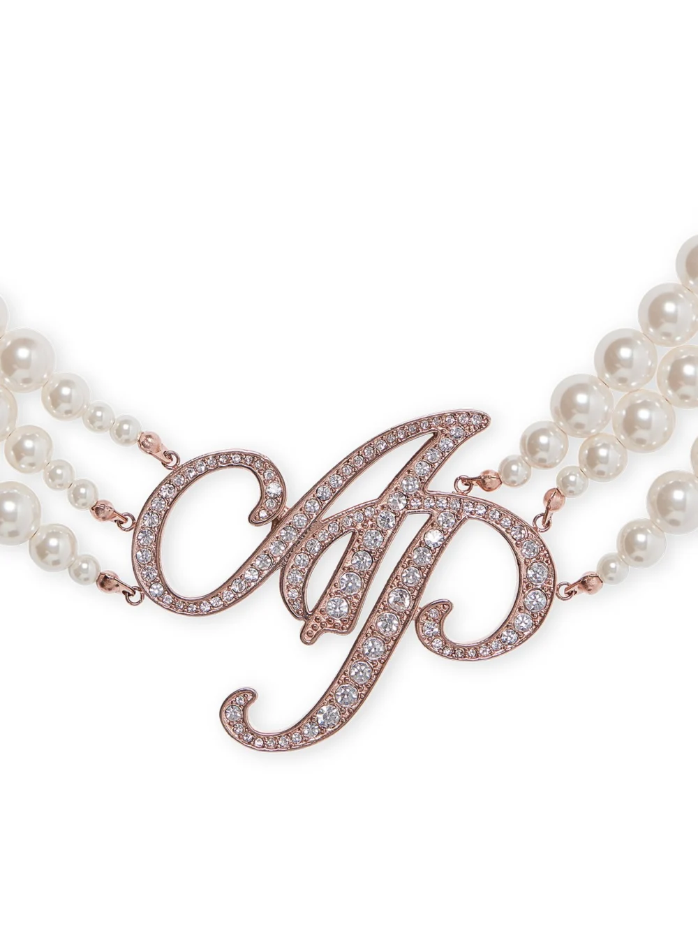 Agent Provocateur Britt Necklace in Rose Gold Pearl, view 6