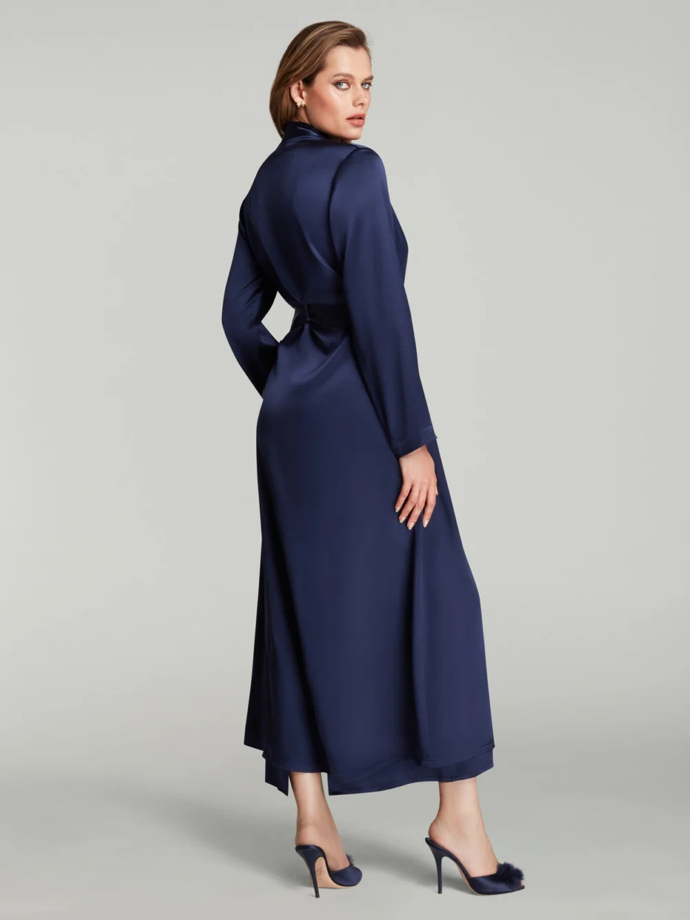 Agent Provocateur Cecily Long Gown in Navy, view 4