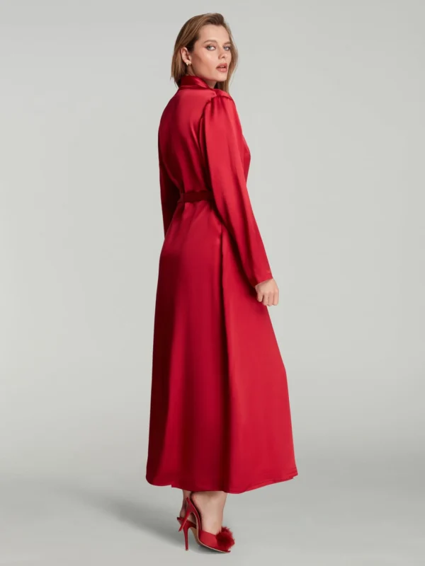 Agent Provocateur Cecily Long Gown in Red, view 4