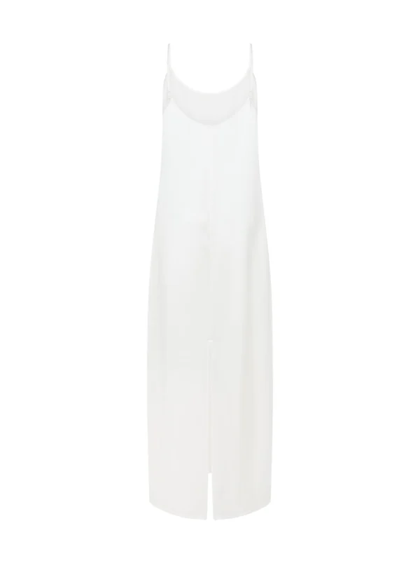 Agent Provocateur Cecily Long Slip Dress in Ivory, view 4