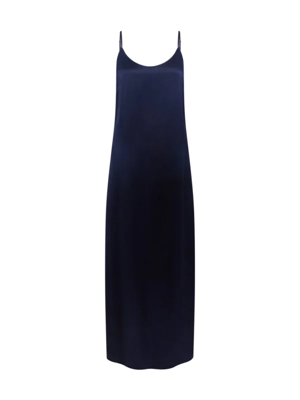 Agent Provocateur Cecily Long Slip Dress in Navy