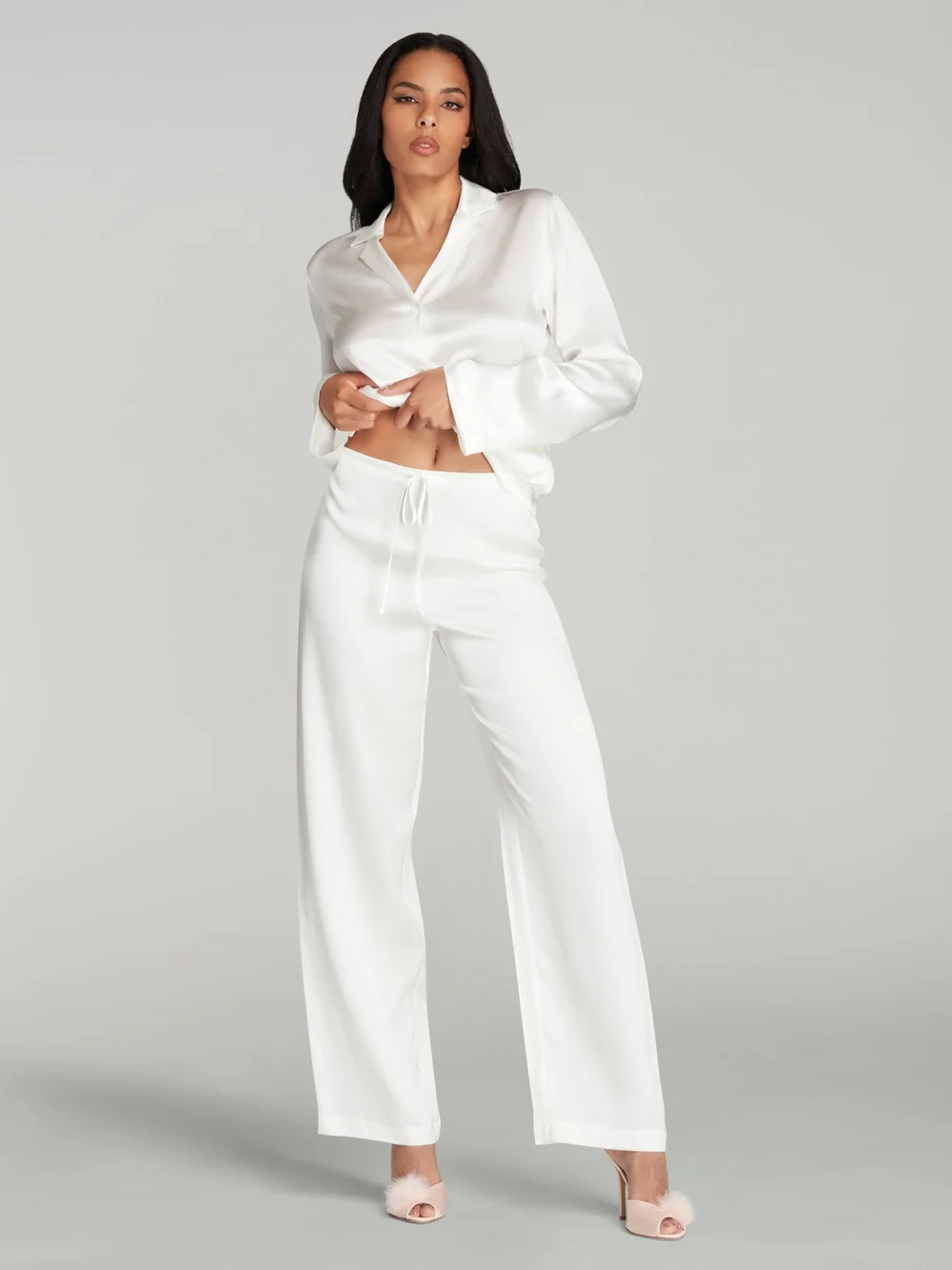 Agent Provocateur Cecily Pyjama Set in Ivory, view 6