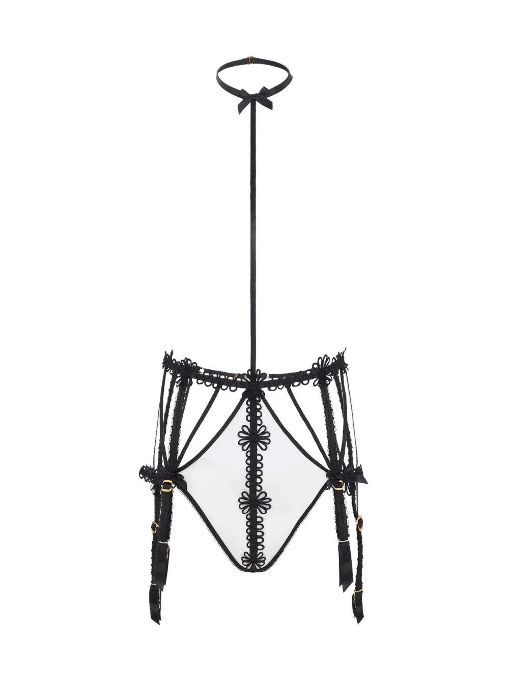 Agent Provocateur Coletta Playsuit in playsuit in black sand