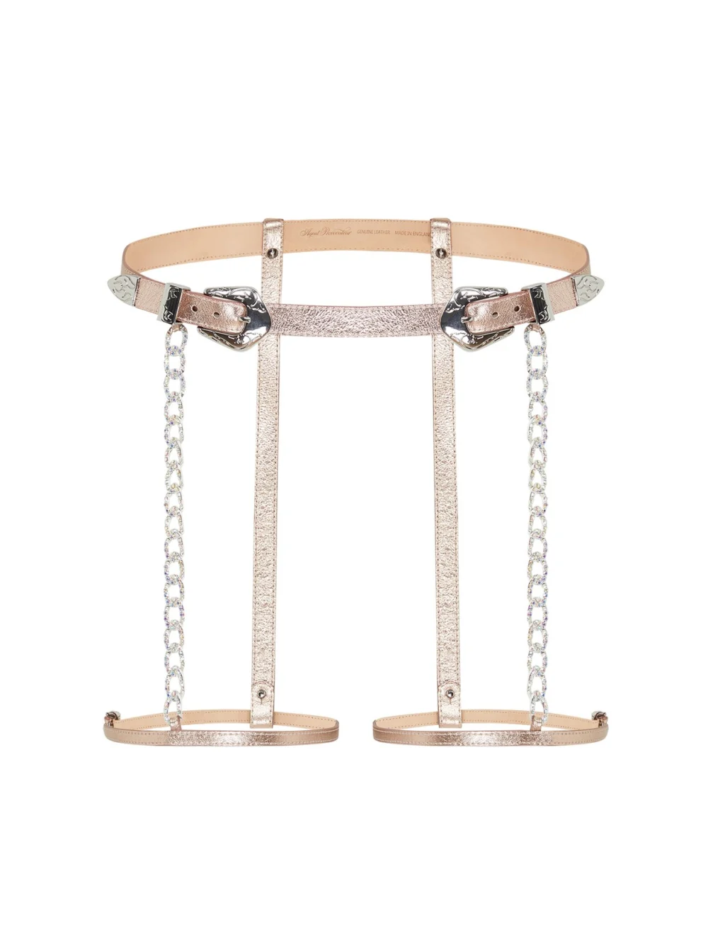 Agent Provocateur Dallis Chaps in champagne rose gold