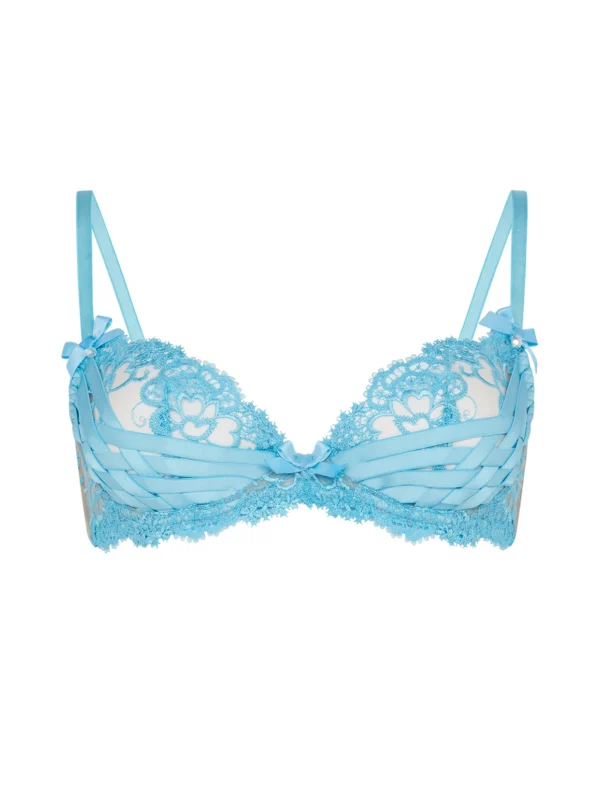 Agent Provocateur Dioni Plunge Underwired Bra in Aqua
