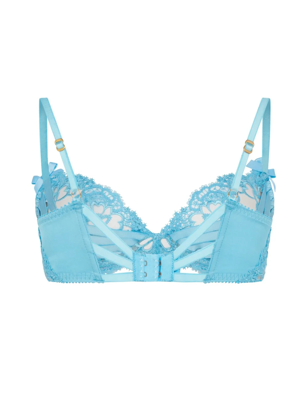 Agent Provocateur Dioni Plunge Underwired Bra in Aqua, view 6