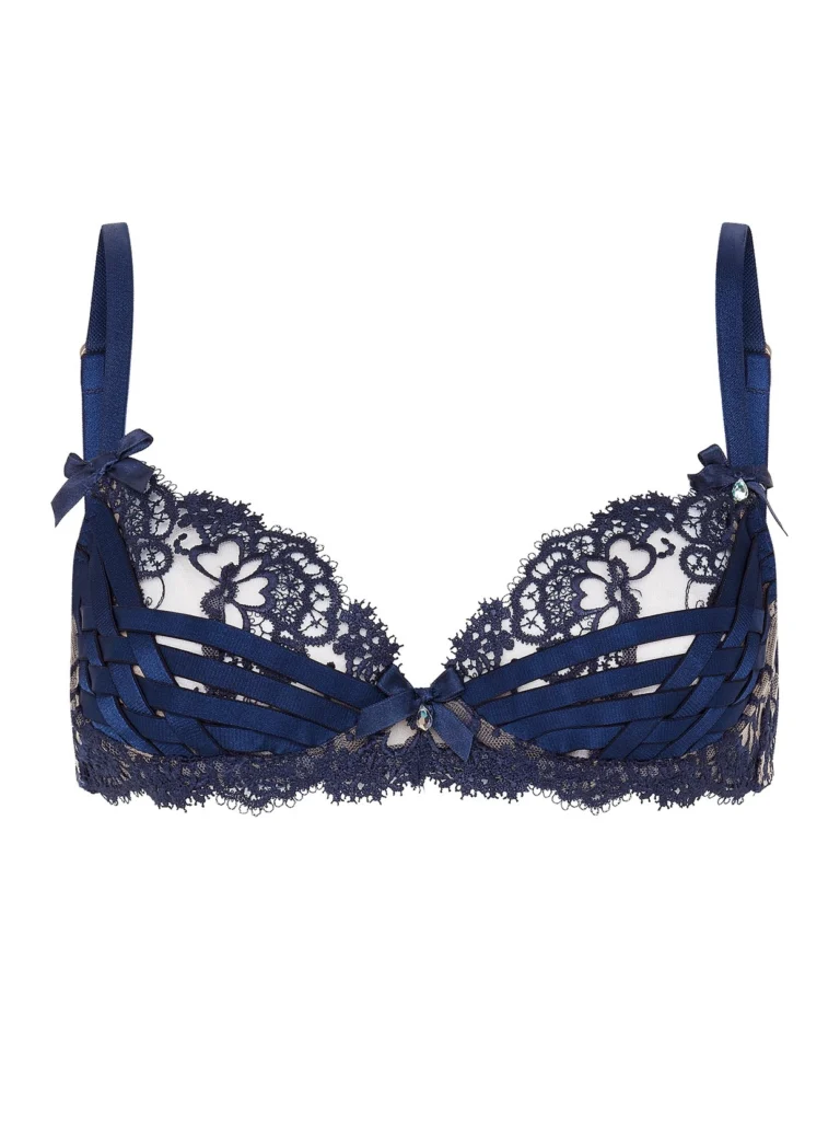 Agent Provocateur Dioni Plunge Underwired Bra in Blue