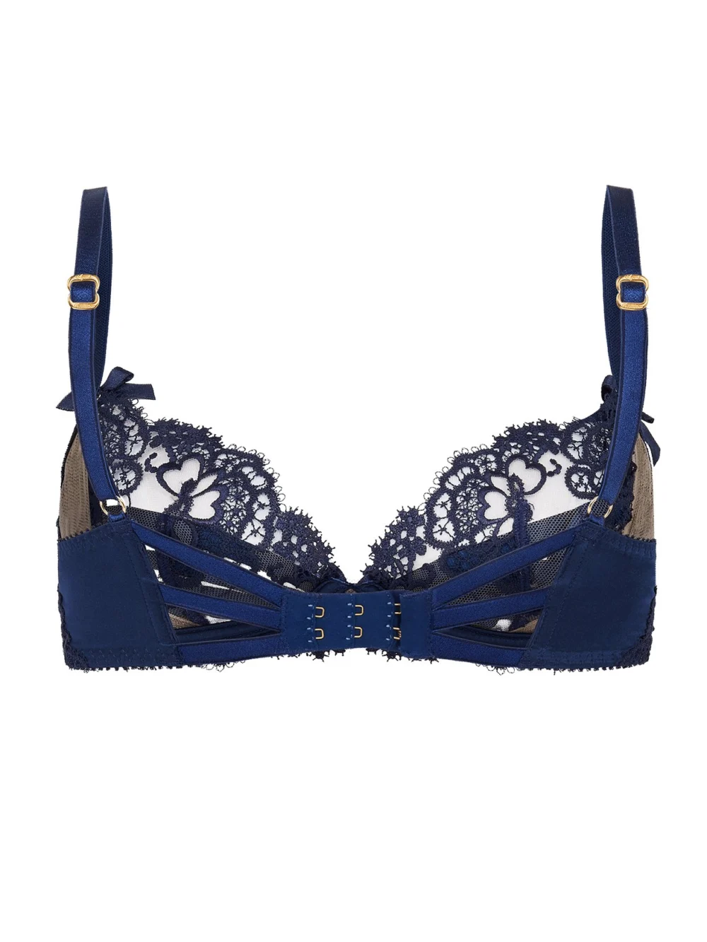 Agent Provocateur Dioni Plunge Underwired Bra in Blue, view 6