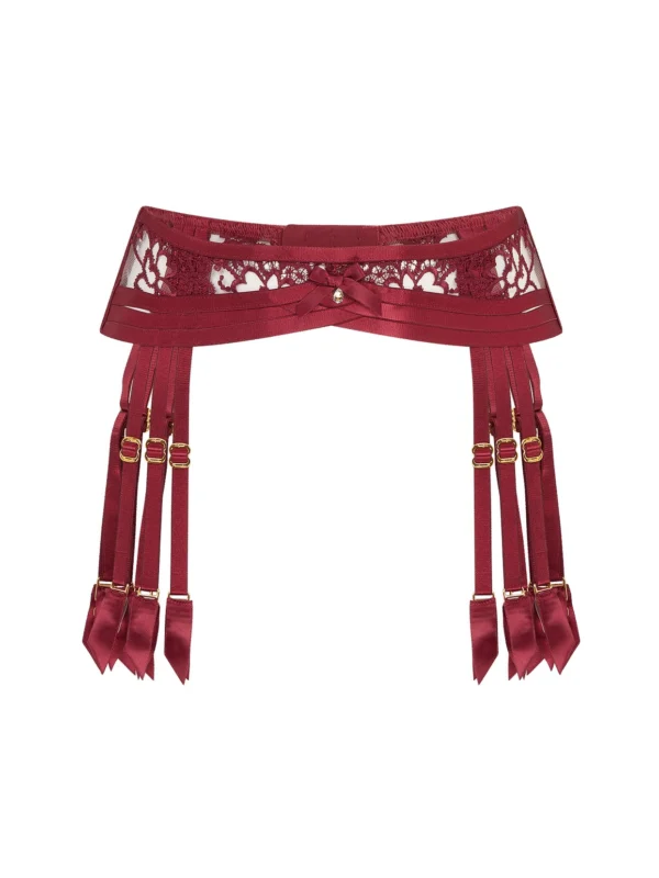 Agent Provocateur Dioni Suspender in Burgundy
