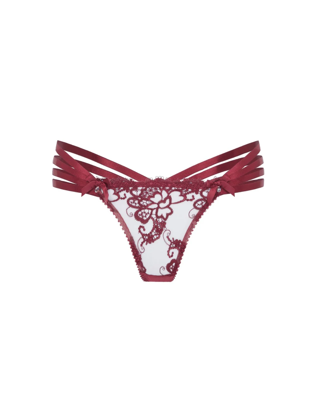 Agent Provocateur Dioni Thong in Burgundy