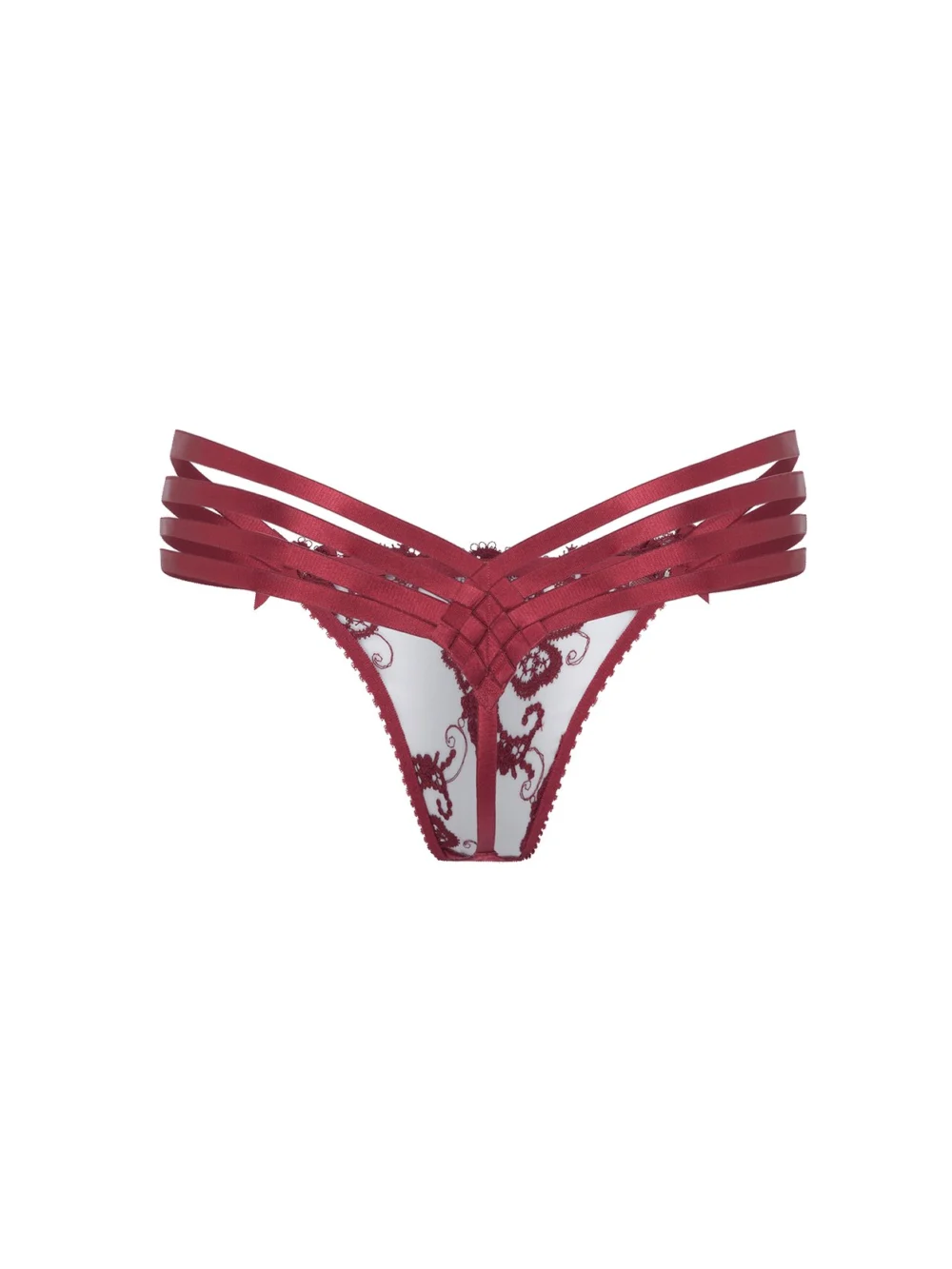 Agent Provocateur Dioni Thong in Burgundy, view 6
