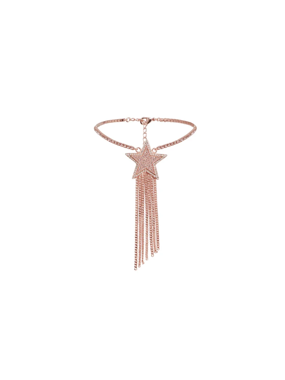 Agent Provocateur Dustie Anklet in rose gold crystal