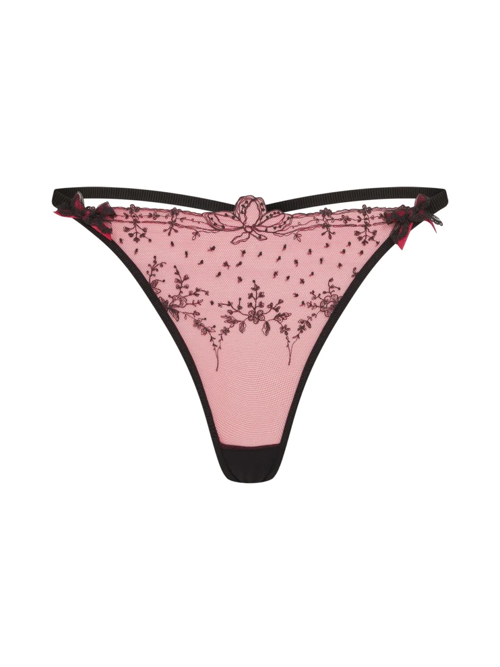 Agent Provocateur Graice Thong in Black Pink
