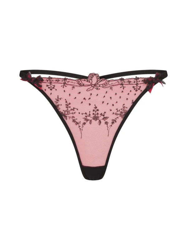 Agent Provocateur Graice Thong in Black Pink