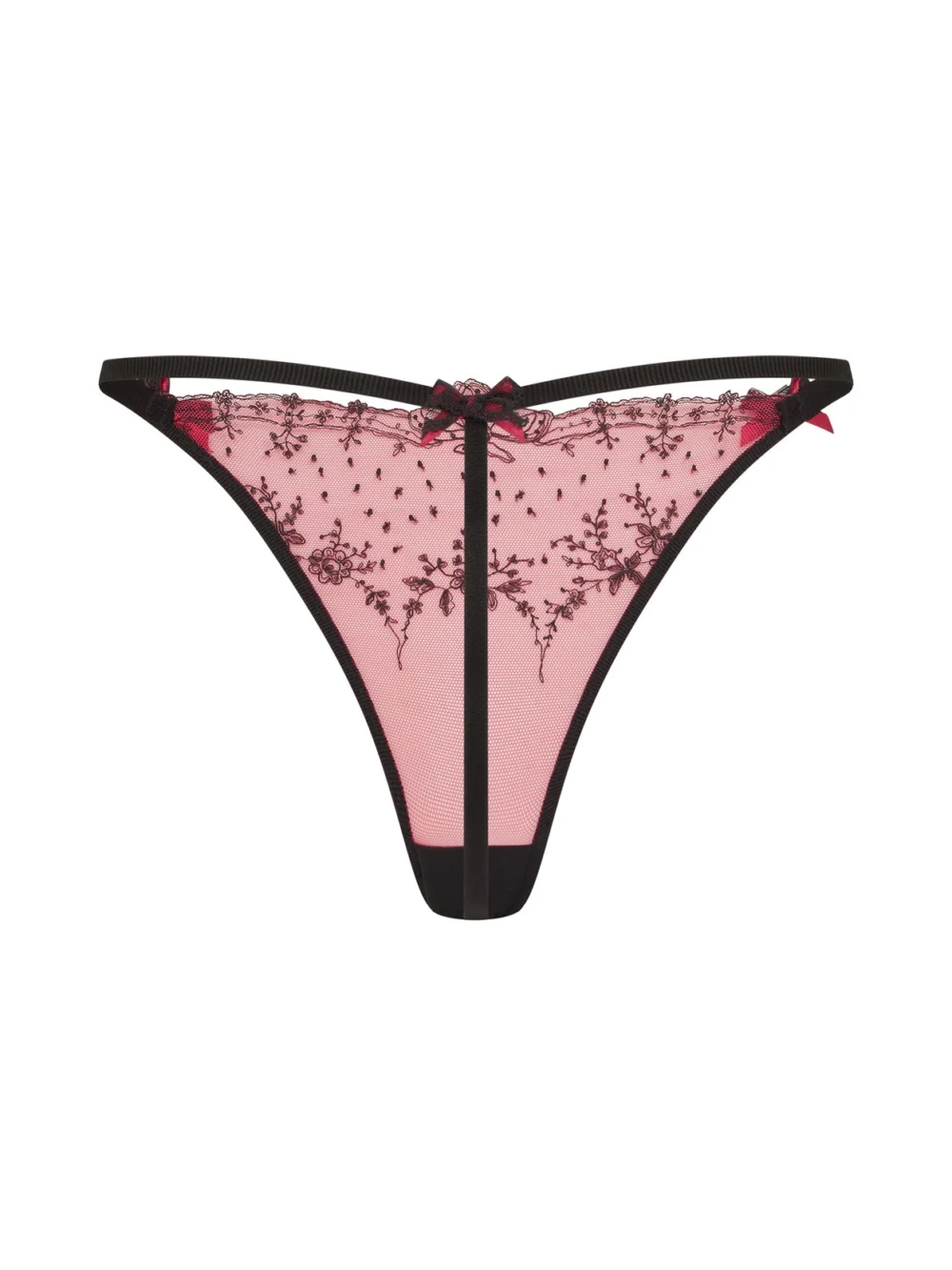 Agent Provocateur Graice Thong in Black Pink, view 5