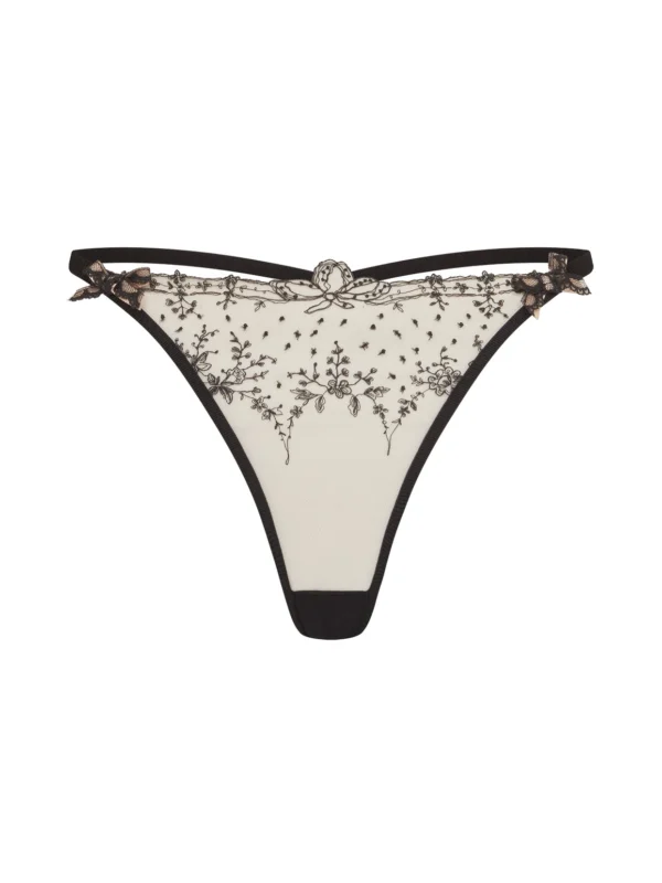 Agent Provocateur Graice Thong in Black Sand