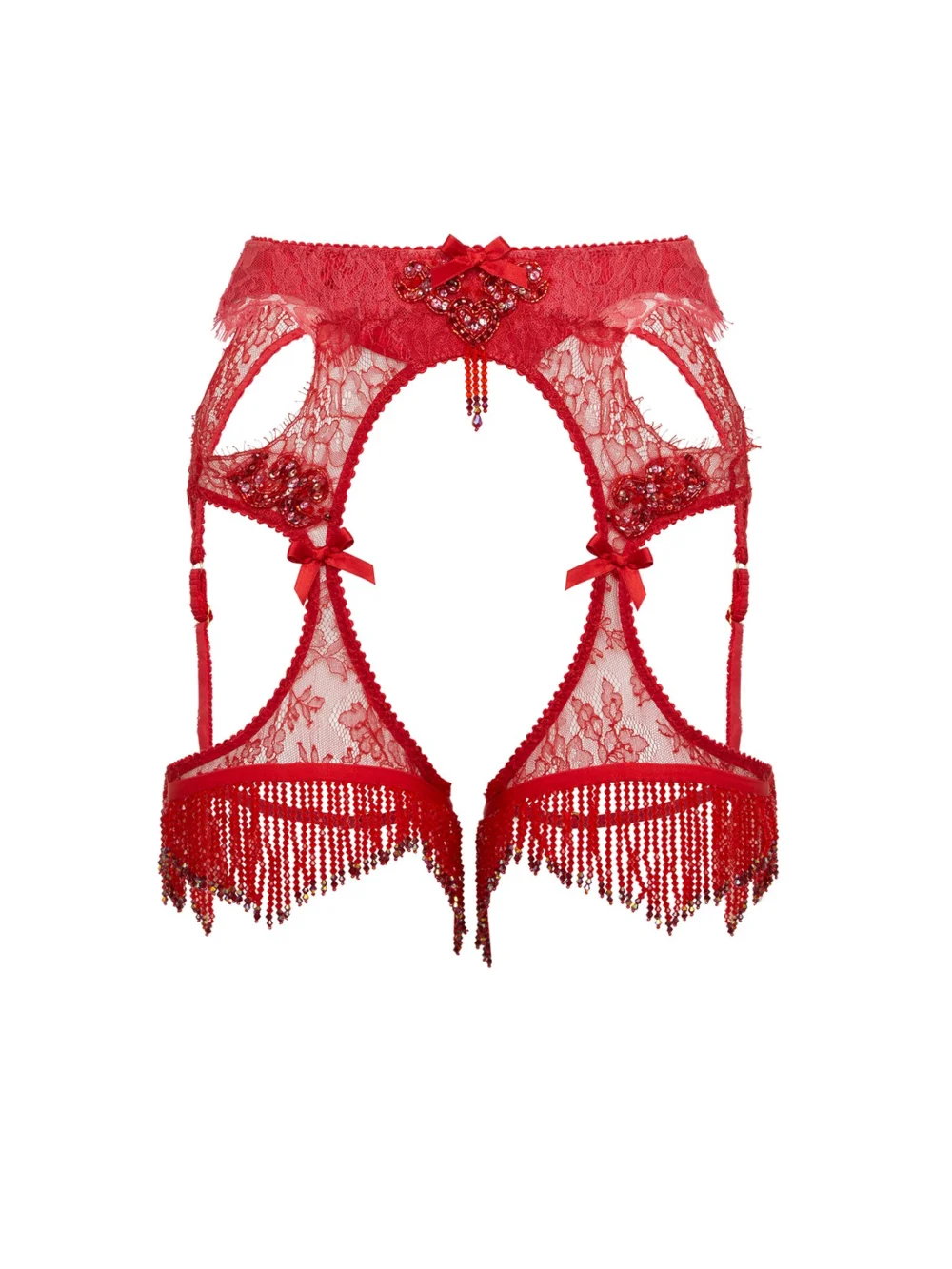Agent Provocateur Graicelle Suspender in red