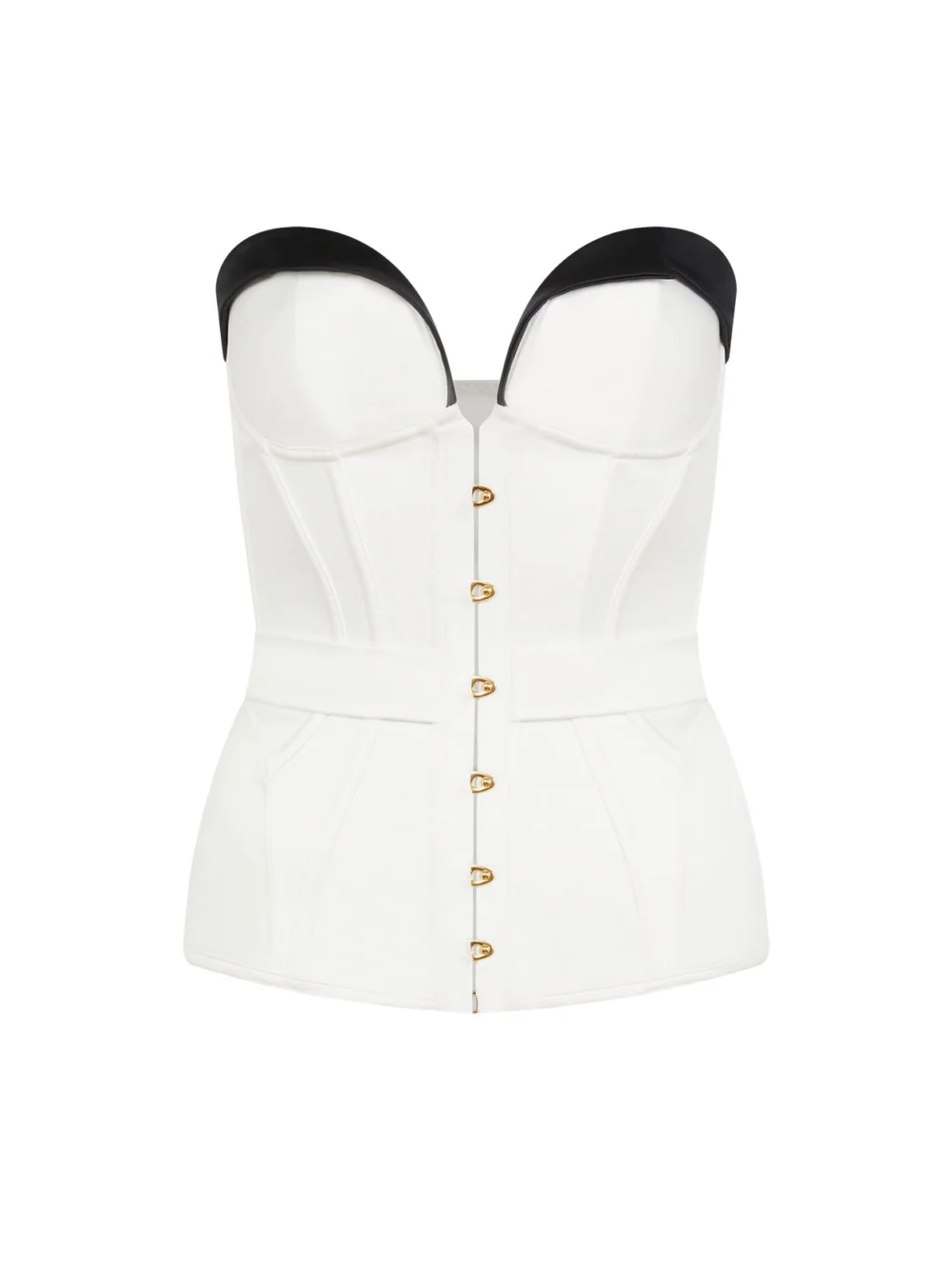 Agent Provocateur Honie Corset in ivory black