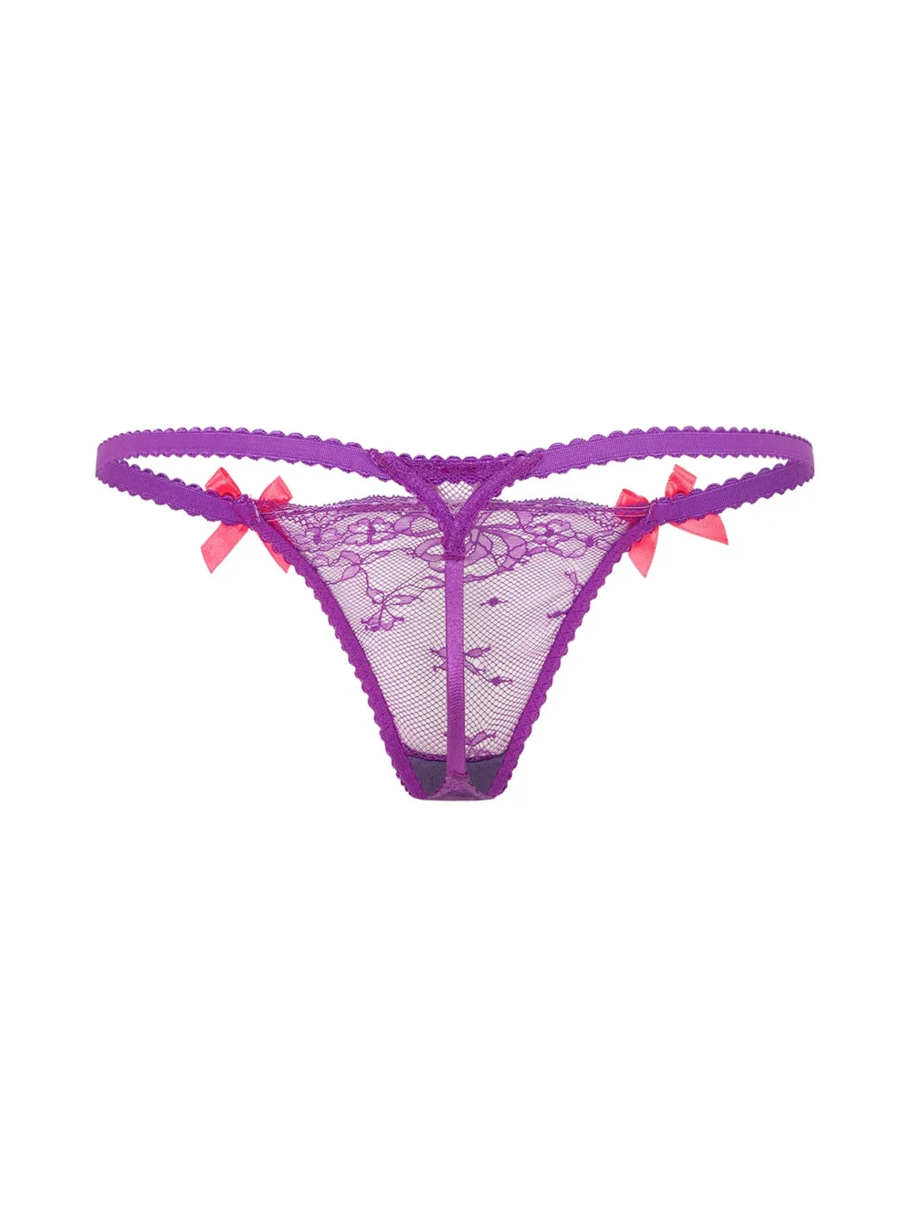Agent Provocateur Isedora Thong in Purple Pink, view 5
