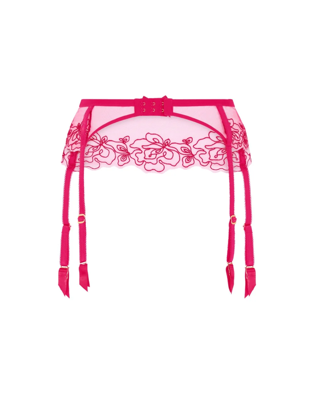 Agent Provocateur Juni Suspender in Pink Red, view 5