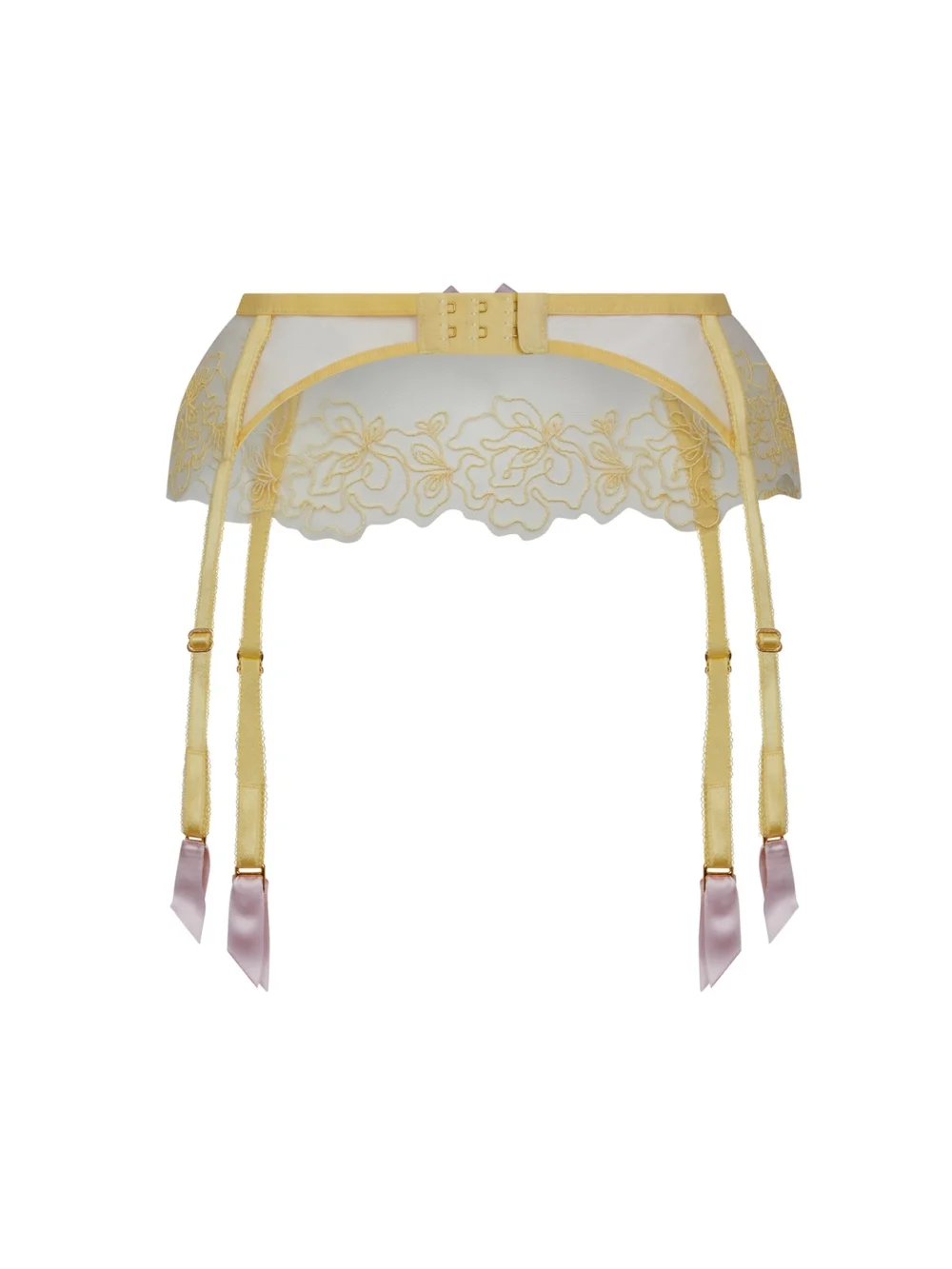 Agent Provocateur Juni Suspender in Yellow Pink, view 5